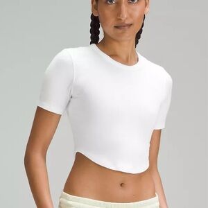 Lululemon Hold Tight Cropped Ribbed T-Shirt